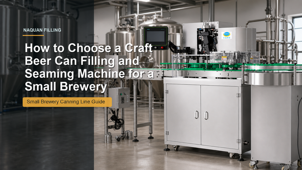 NaQuan 4-1 craft beer can filling and seaming machine for small brewery cover image